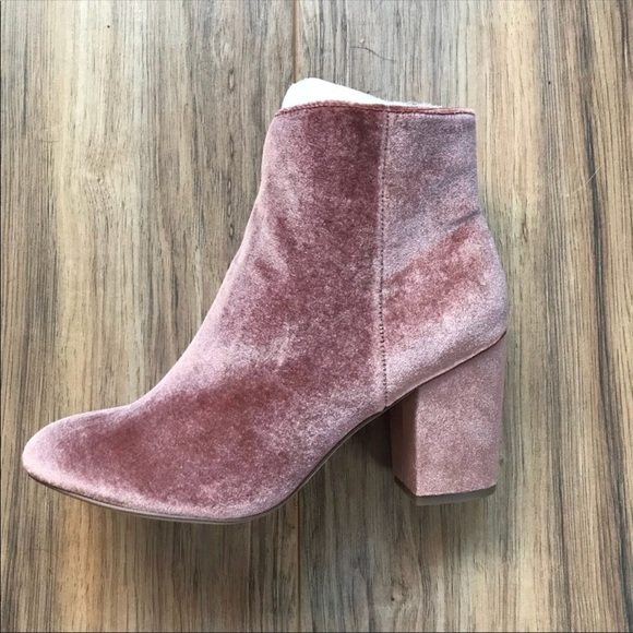 Steve Madden Ankle Booties | Velvet | Pink/Mauve | - Picture 3 of 6